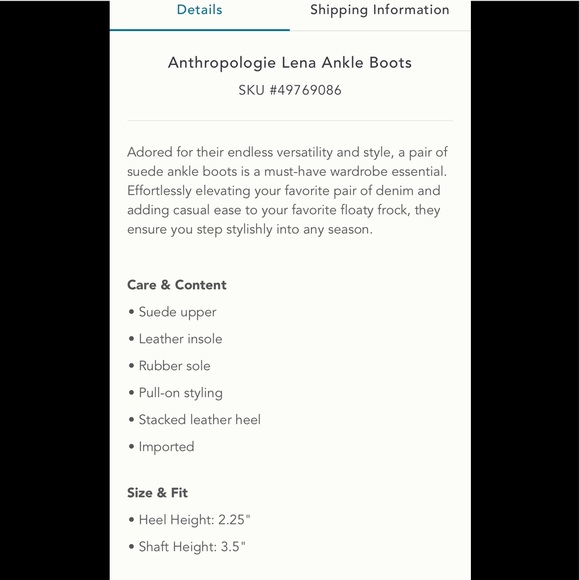 NWT Anthropologie Lena ankle boots - Picture 3 of 5